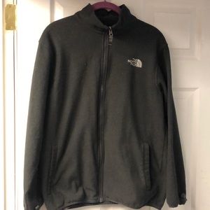 Boys size XL fleece full zip sweatshirt charcoal.